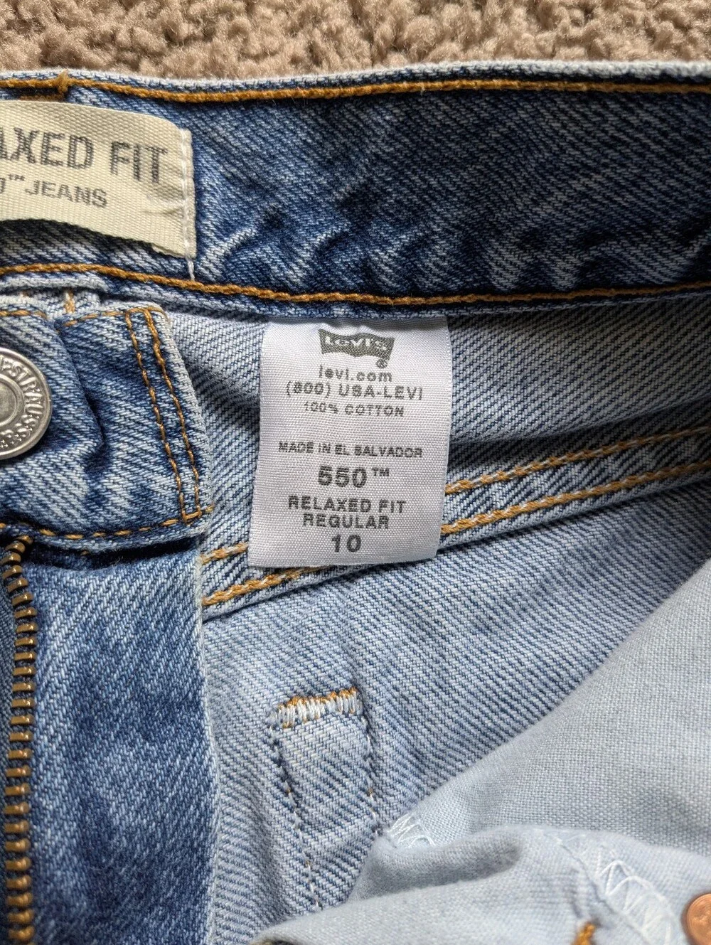 Levi's 550 Relaxed Fit Unisex Jeans